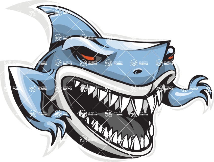 Vector Mascot Collection - Shark Mascot Sport Logo